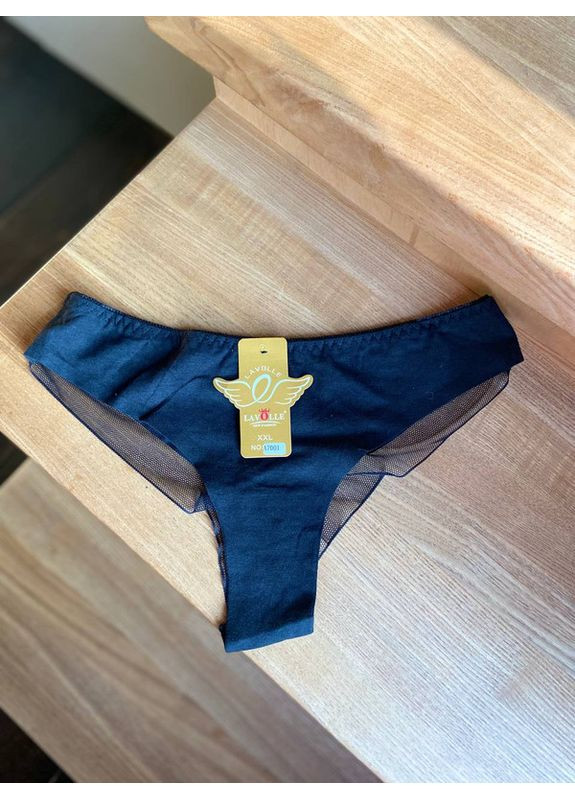 Молодежные трусики-танга из хлопка и микросетки Lavolle Танга (360804742)