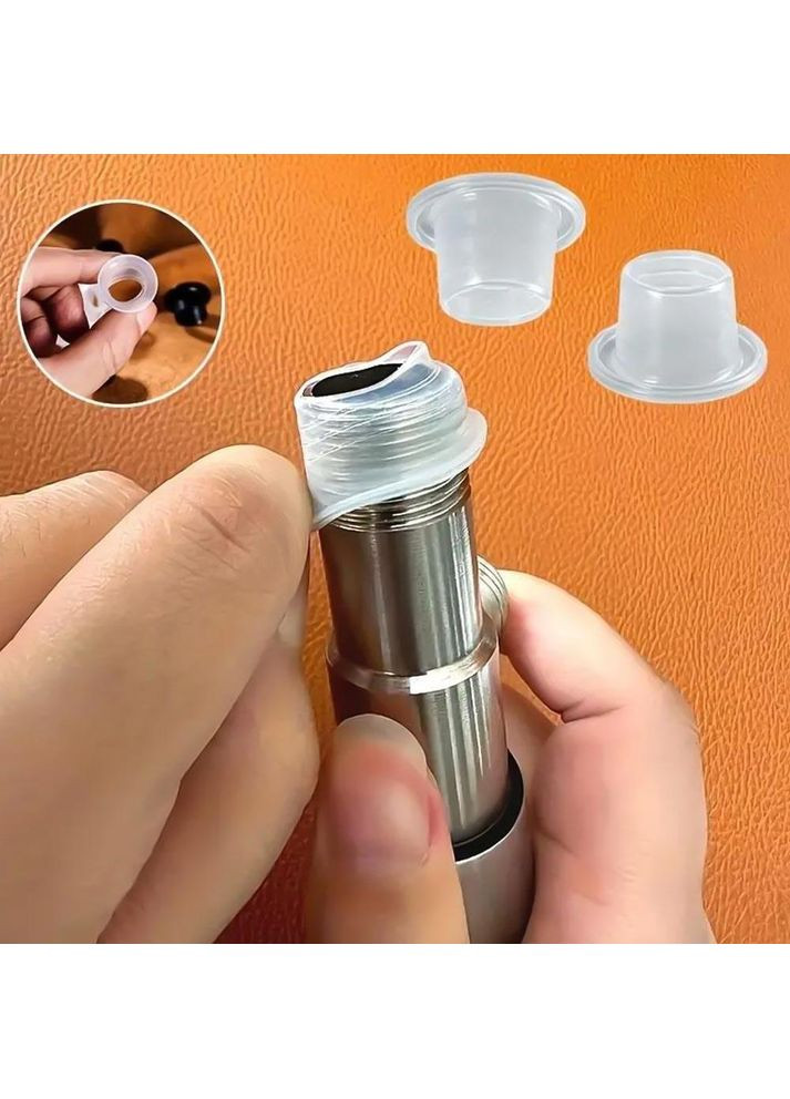 Набір прокладок заглушок для кранів та труб напівпрозорі 10 шт (OK0101_1) No Brand (369150685)