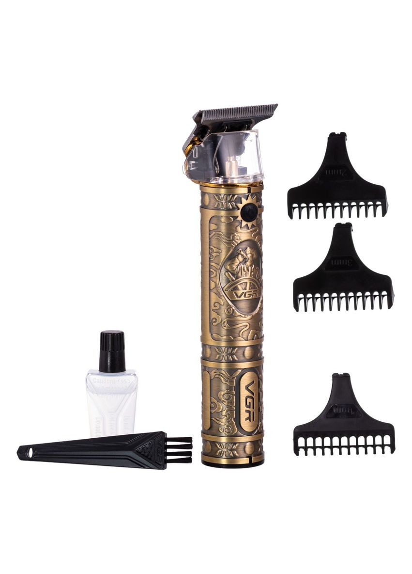 Тример для стрижки волосся та бороди з насадками акумуляторний для чоловіків та жінок машинка для стрижки ProDobro (364189789)