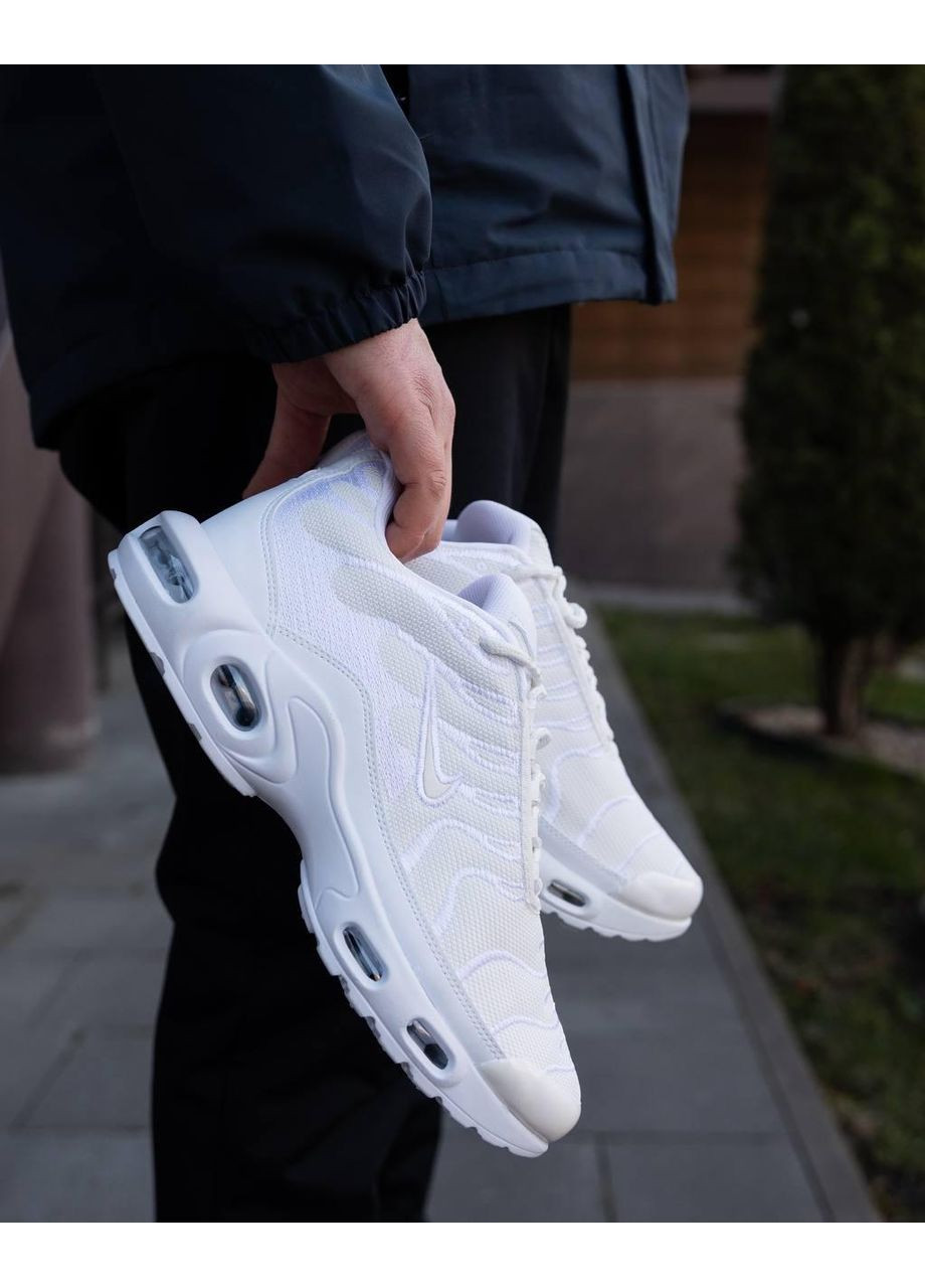 Білі Осінні кросівки чоловічі nike air max tn white найк аір макс тн No Brand