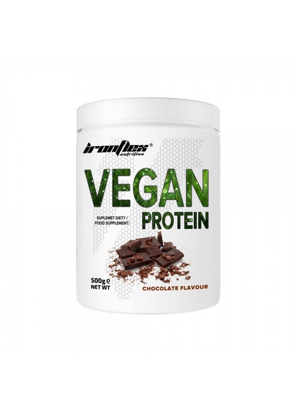 Протеин Vegan Protein, 500 грамм Шоколад Ironflex (315874053)