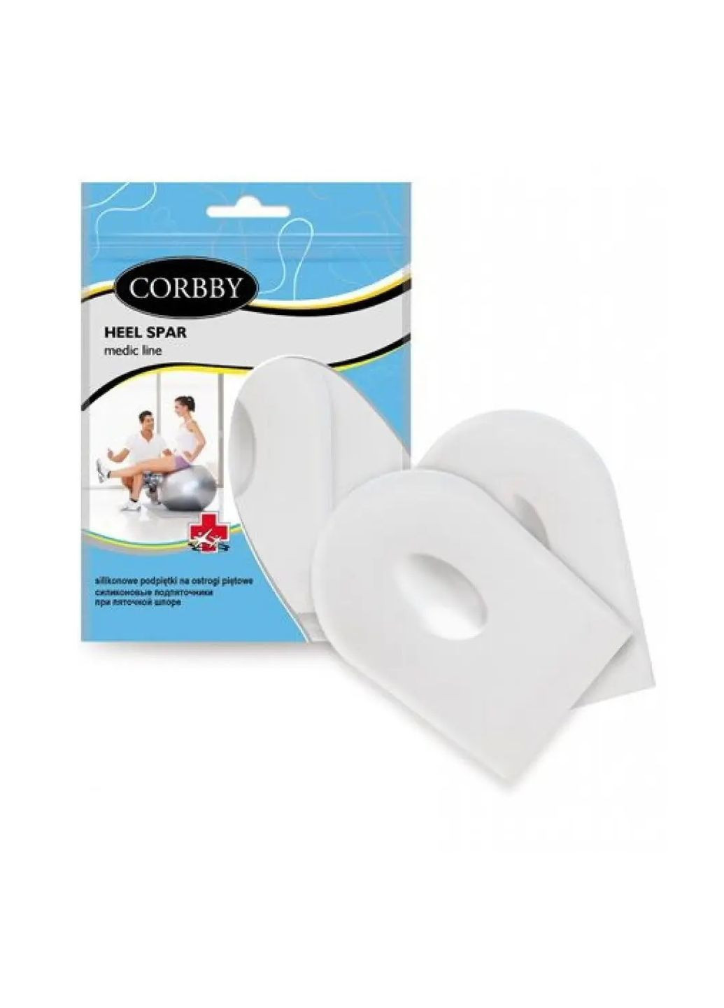 Силиконовые подпятники при центральной пяточной шпоре Corbby HEEL SPAR (312987456)