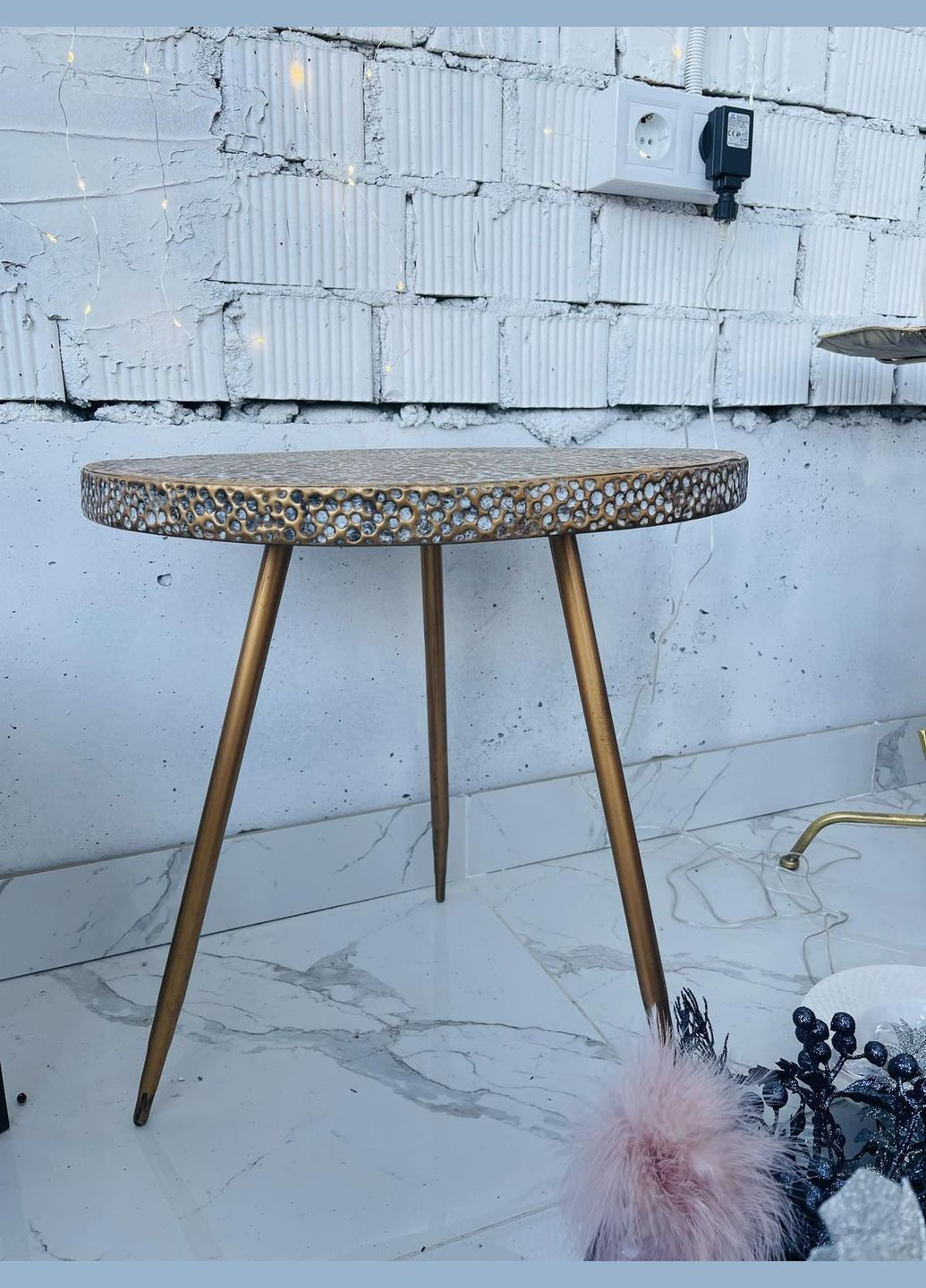 Столик металлический, 55см No Brand (297647635)