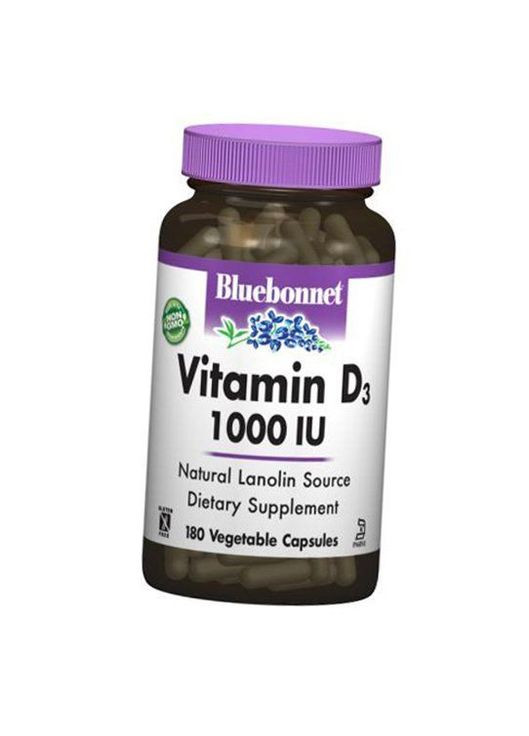 Вітамін Д3, Vitamin D3 1000 Caps, 90вегкапс (36393006) Bluebonnet Nutrition (293253981)