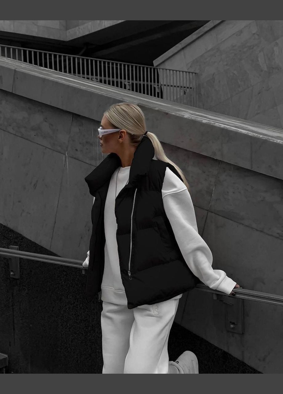 Жилетка жіноча - з щільним наповнювачем, на змійці без капюшона JUGO Nasss № 160 (305003281)