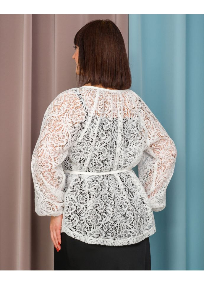 Белая блуза 15114-1 Alenka Plus