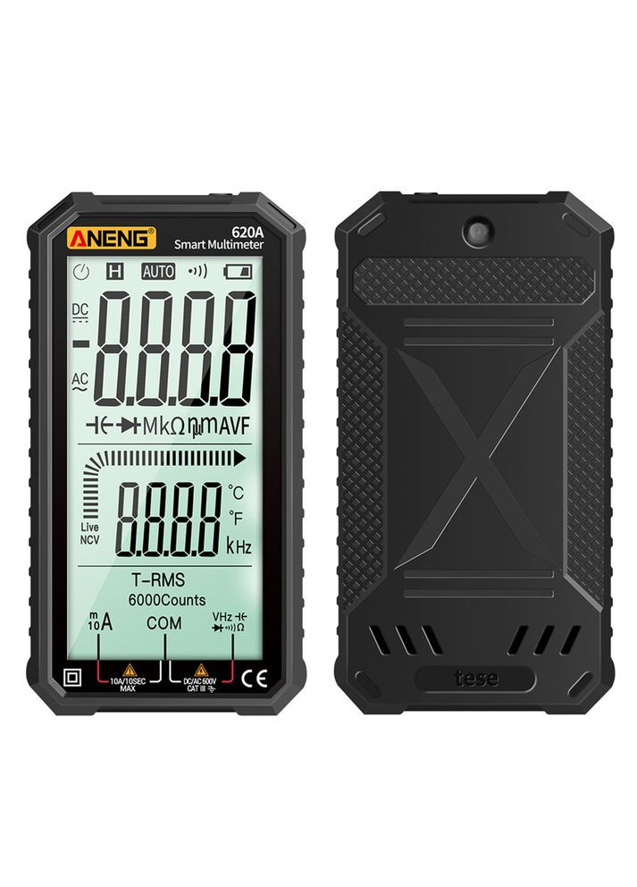 Цифровий мультиметр 620A Black з автоматичним діапазоном (чорний) Aneng (303401442)
