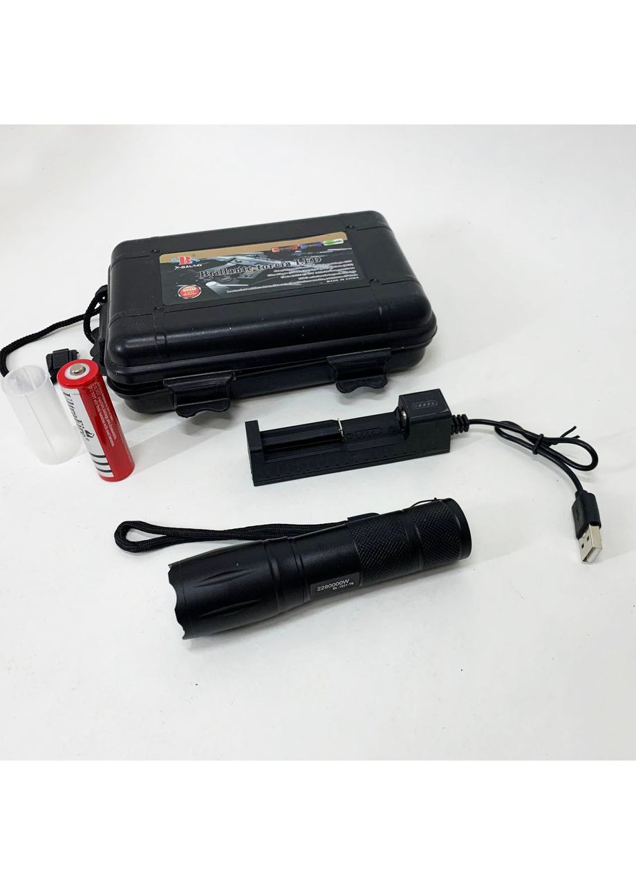 Тактичний Ліхтар BL-1831 T6 Police, надпотужний ліхтарик, ліхтарик із зарядкою від мережі Bailong (364664900)
