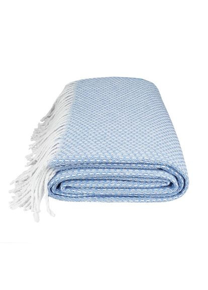 Плед бавовняний Букле 4633 200х220 см блакитний Love You (365432414)