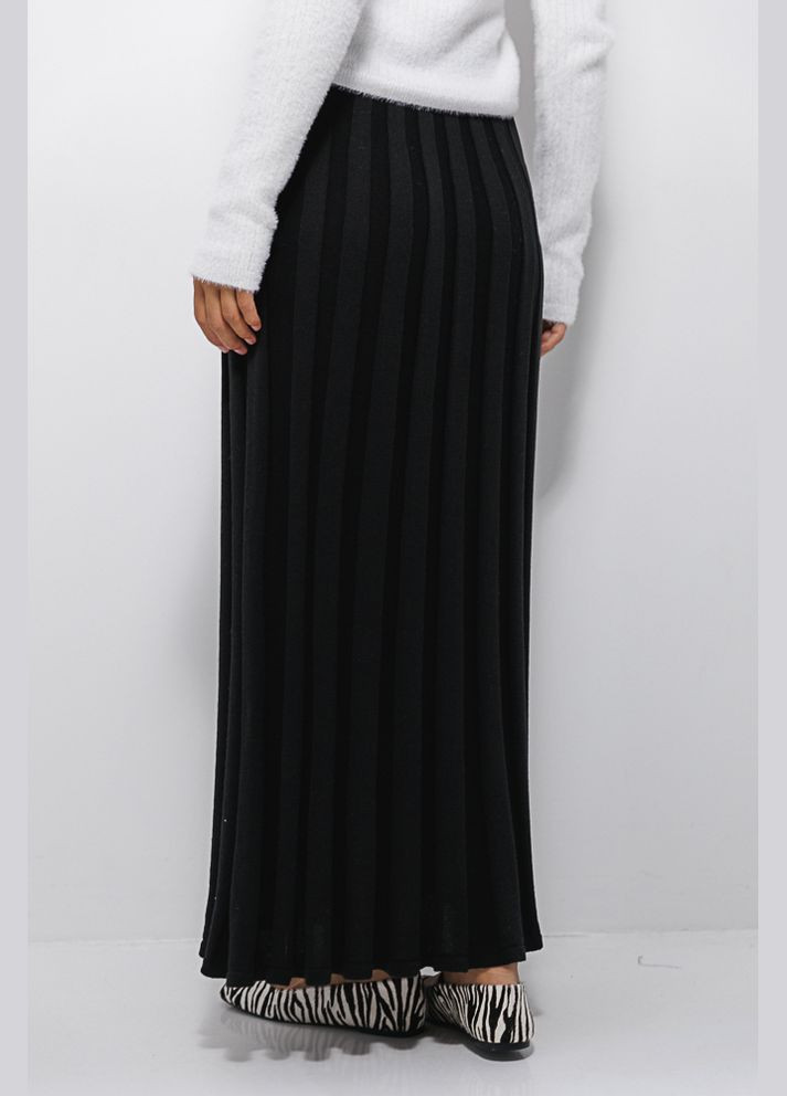 Довга в'язана спідниця з ефектом пліссе кольору хакі Arjen (304251309)