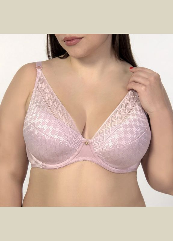 Розовый бюстгальтер push-up на косточках Elita с косточками