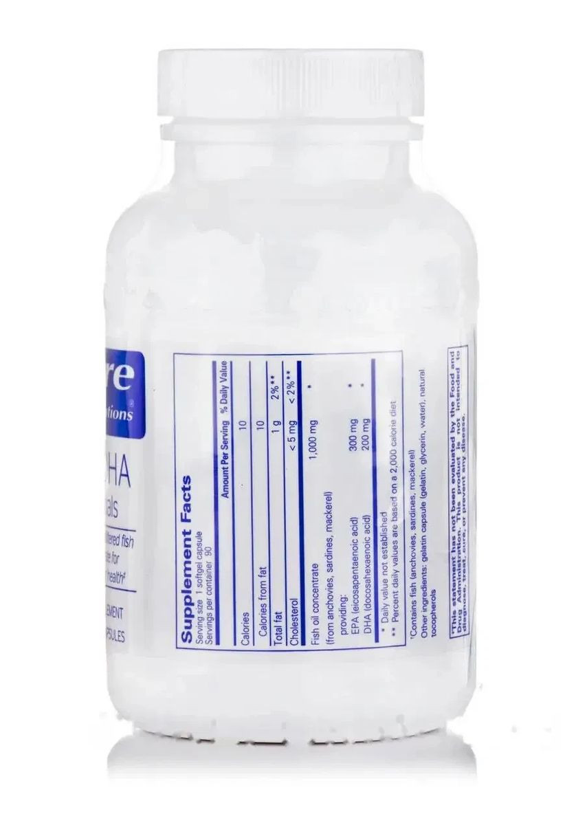 ЕПК і ДГК (EPA/DHA Essentials) 90 капсул Pure Encapsulations (361116897)