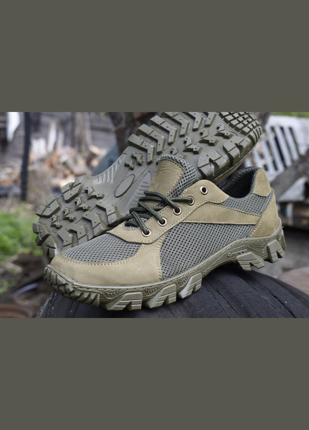 Кроссовки Летние Тактические. 36-48р Олива. Гидрофобная натуральная кожа! MSLM-1038 No Brand (289384816)