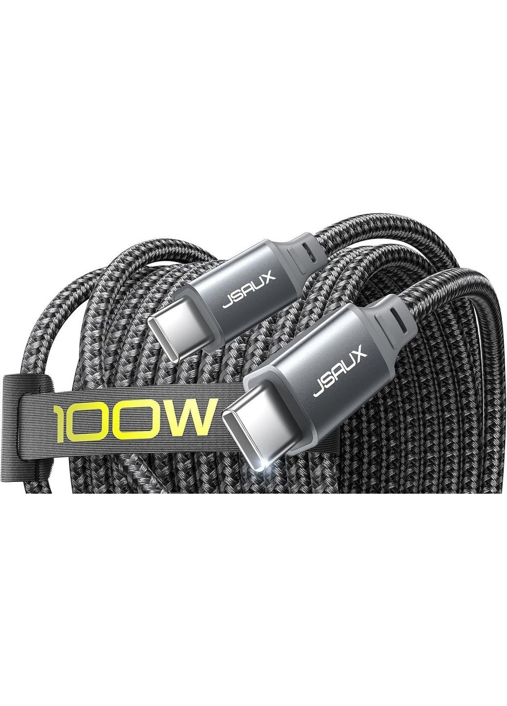 Кабель TypeC to Type-C 100W 2м Grey Jsaux (308849309)