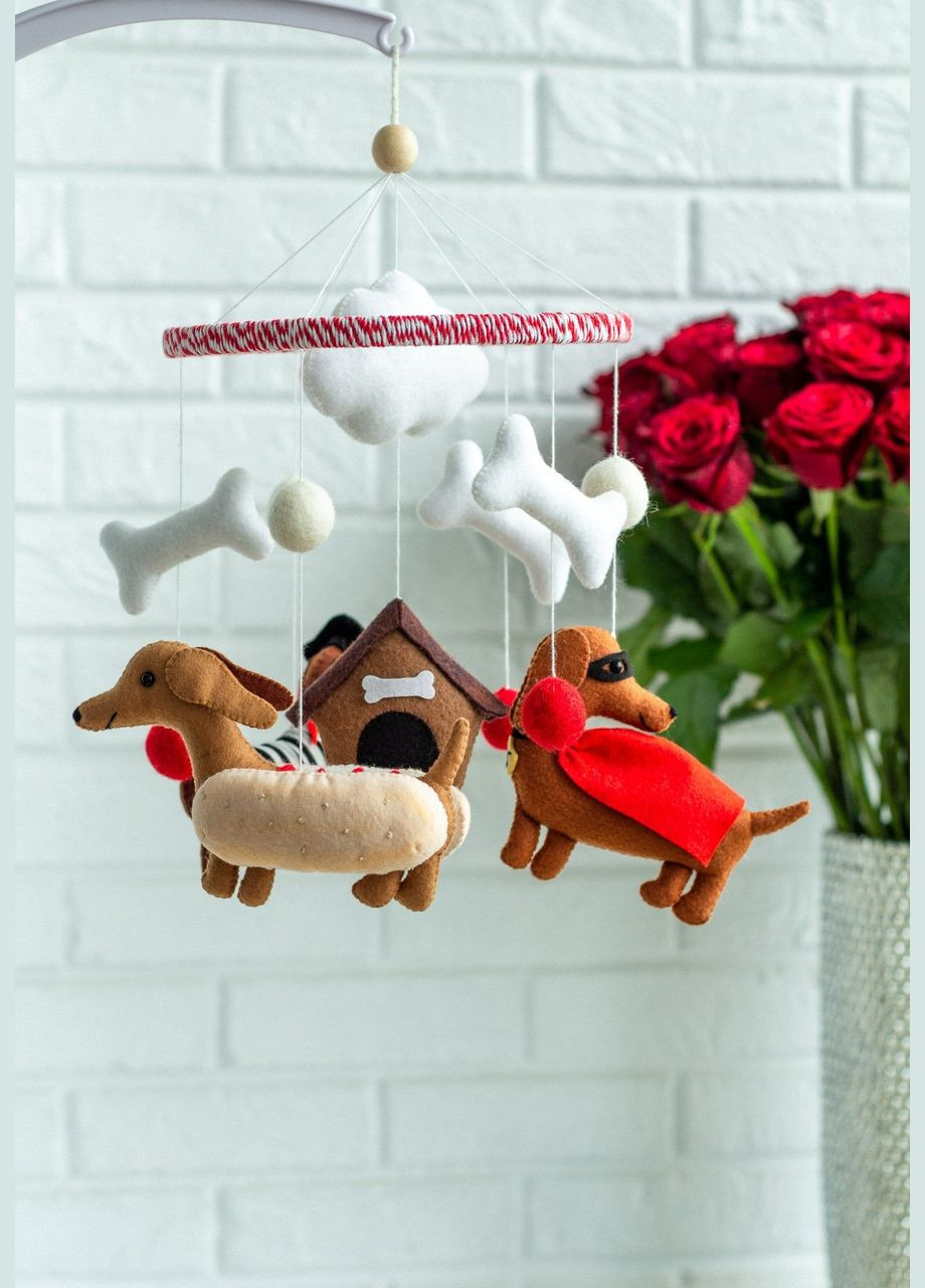 Дитячий музичний мобіль на ліжечко для немовлят WooolyWool «Такси супер-герої» з 35 мелодіями No Brand (342757852)