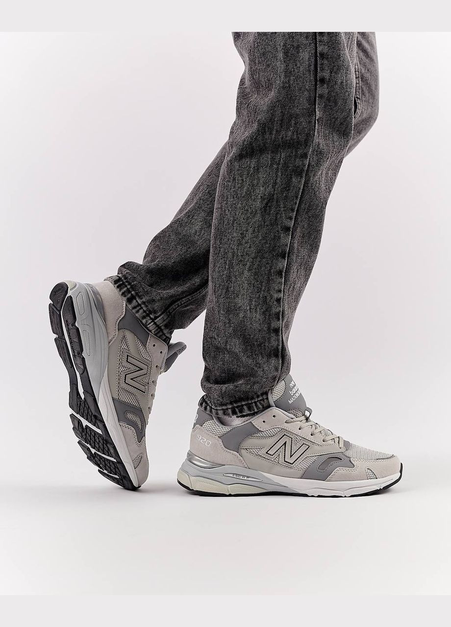Серые демисезонные кроссовки мужские, вьетнам New Balance 920 Gray Beige
