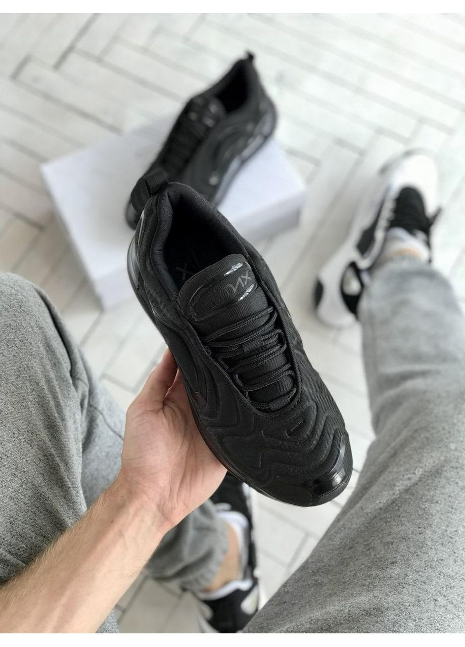 КРОССОВКИ ЖЕНСКИЕ NIKE AIR MAX 720 BLACK 1 НАЙК АИР МАКС 720 No Brand чёрные демисезоны (367173226)