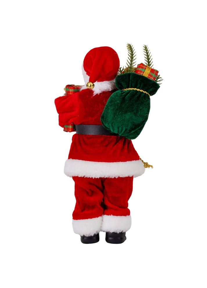 Фігурка Санта з подарунками червоний 30х17 см 119162-008 текстиль No Brand (346152752)