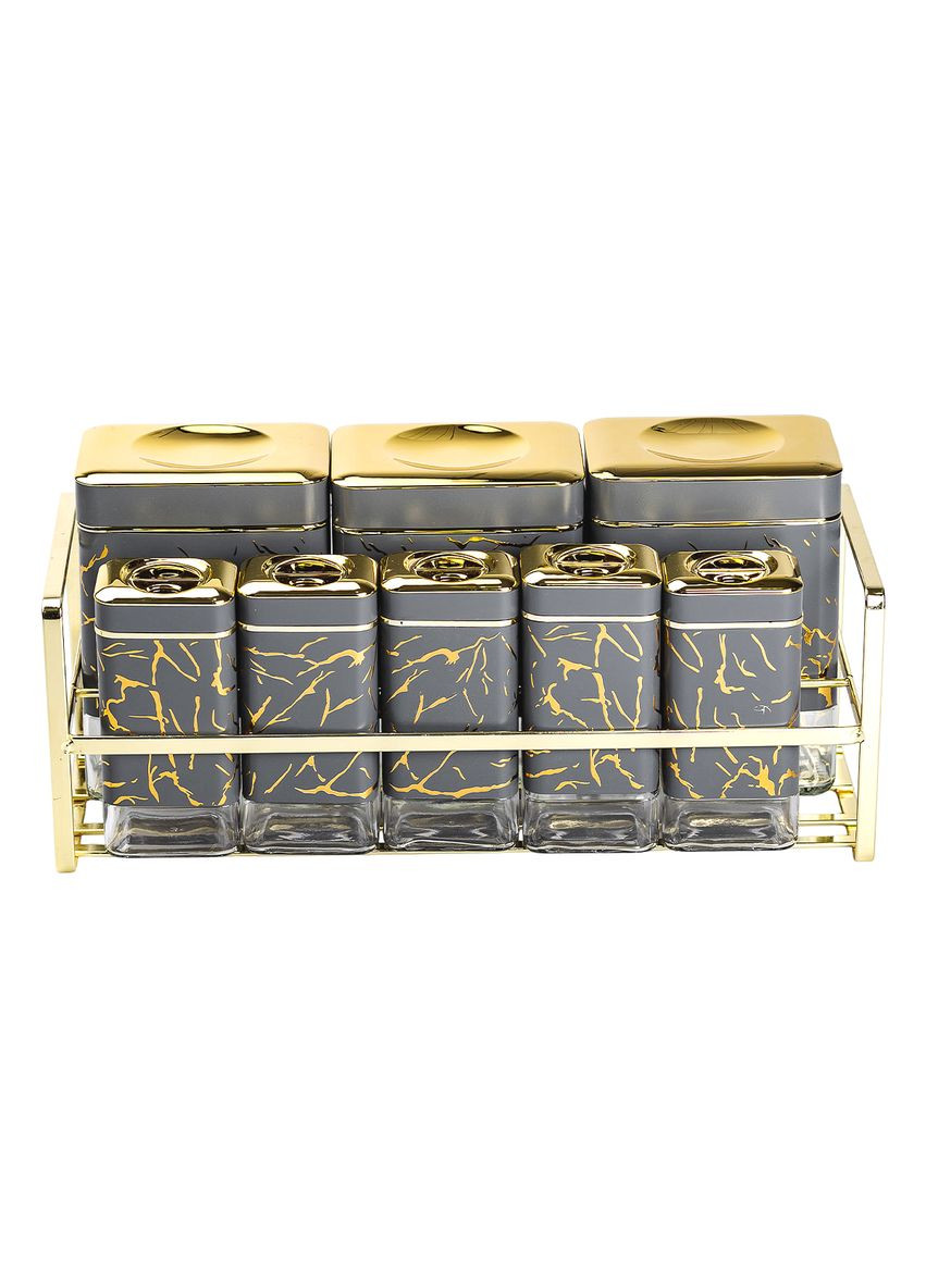 Набор для приправ и специй 8 штук с крышками стеклянные емкости для кухни органайзер для специй ProDobro (364190635)