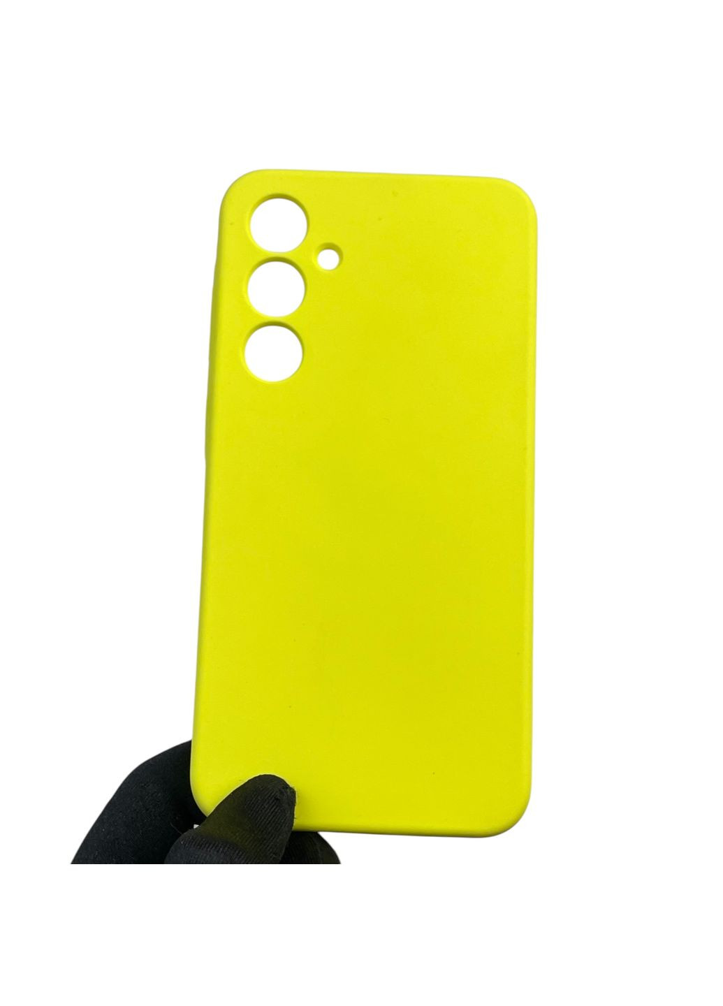 Чохол для Galaxy A35 5G (SM-A356B) силіконовий з мікрофіброю нековзний на самсунг а35 5г жовтий Samsung (366388280)