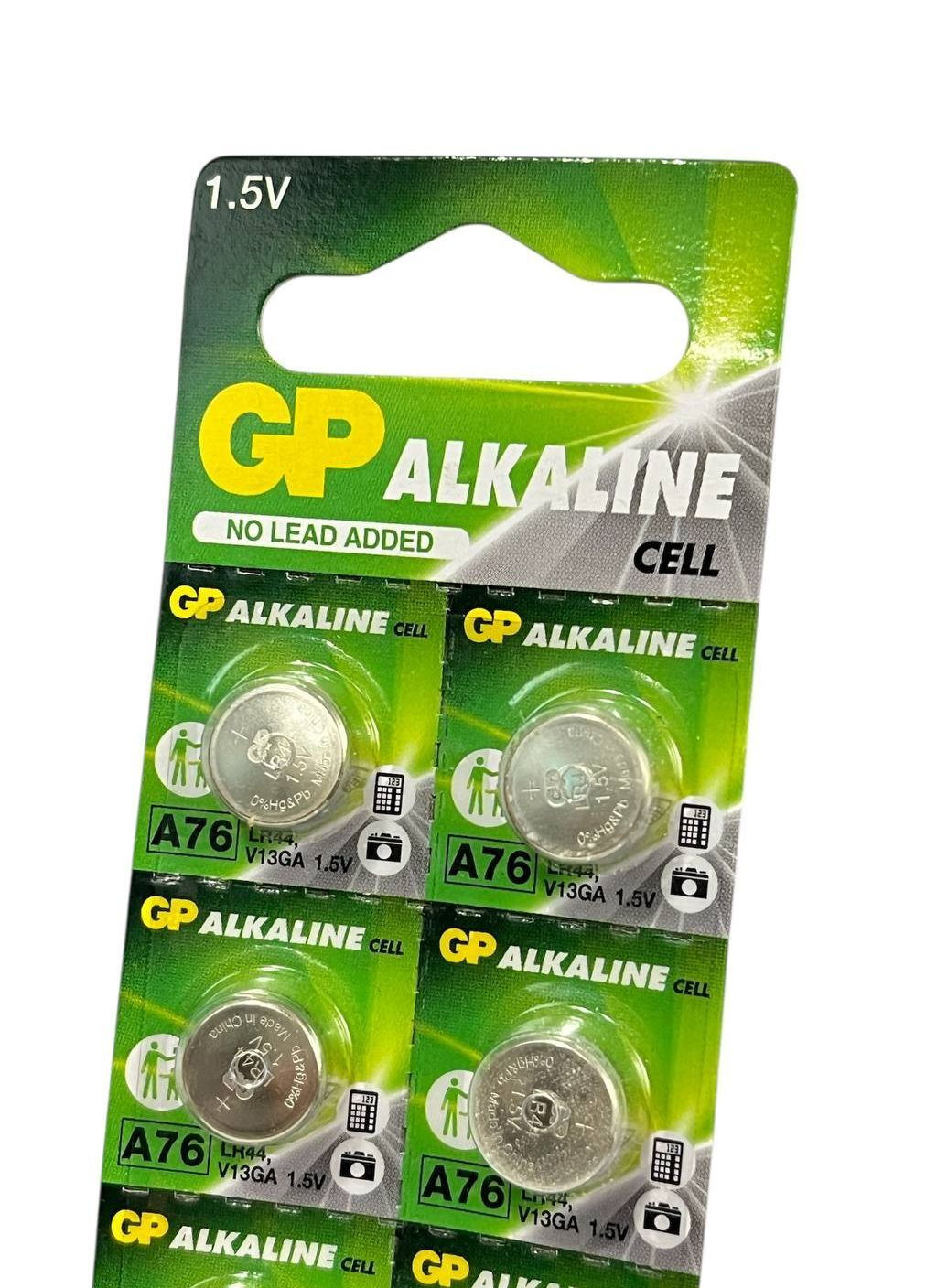 Bat дискові часові alkaline А76, AG13 бл.10 шт (250) GP (370218839)