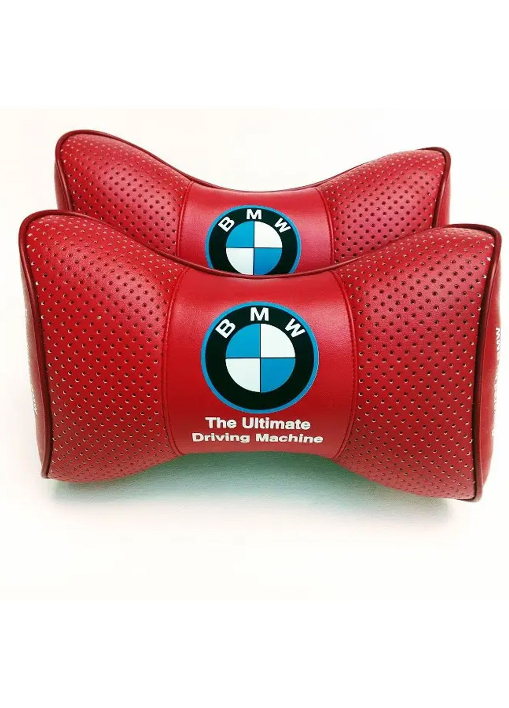 Подушка подголовник BMW красный 2шт No Brand (360900878)