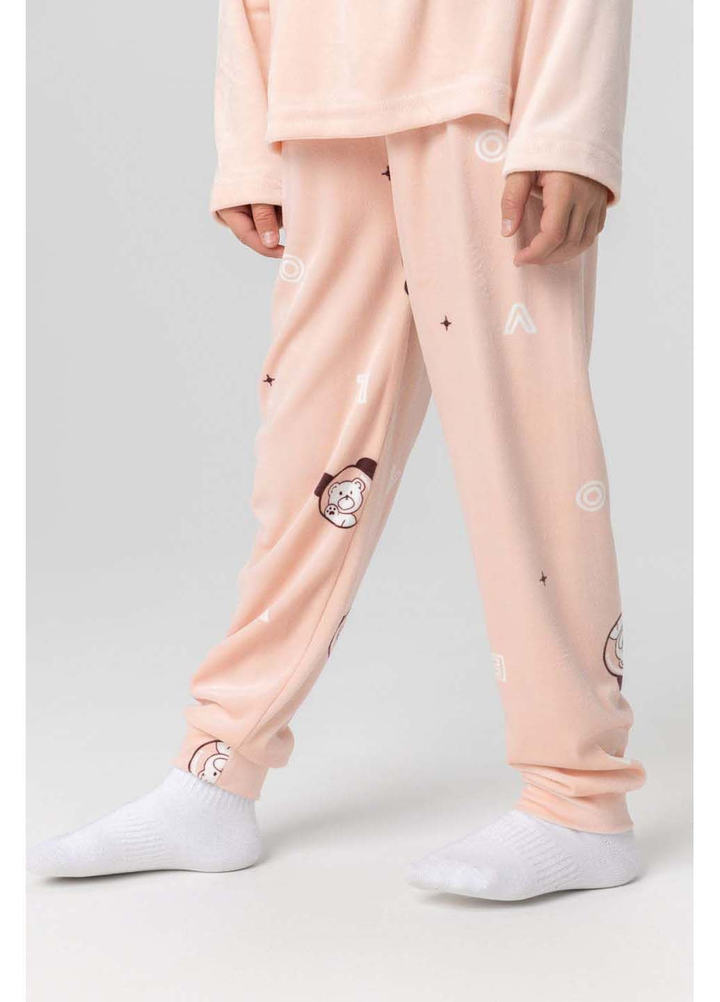 Персиковая всесезон пижама mihra