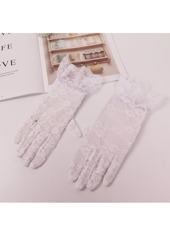 Мереживні рукавички 30к007 No Brand (368709154)