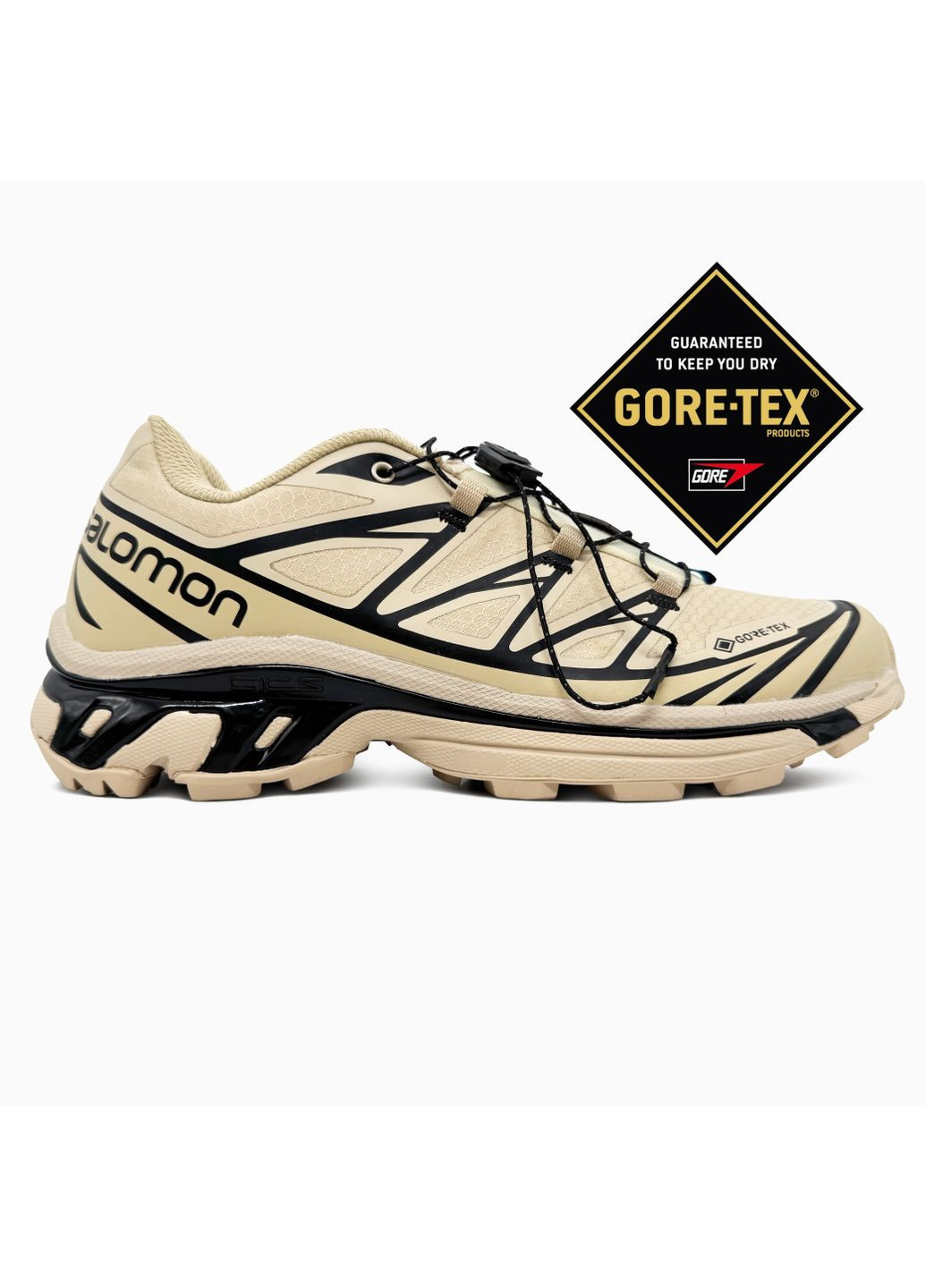 КРОСІВКИ ЖІНОЧІ SALOMON XT-6 BEIGE GORE-TEX САЛОМОН XT-6 No Brand бежеві демісезони (367174922)