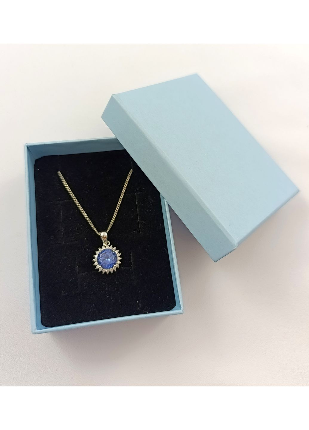 Срібне кольє з танзанітом БПК450/ц-тз Shatlen Кольє (356180667)