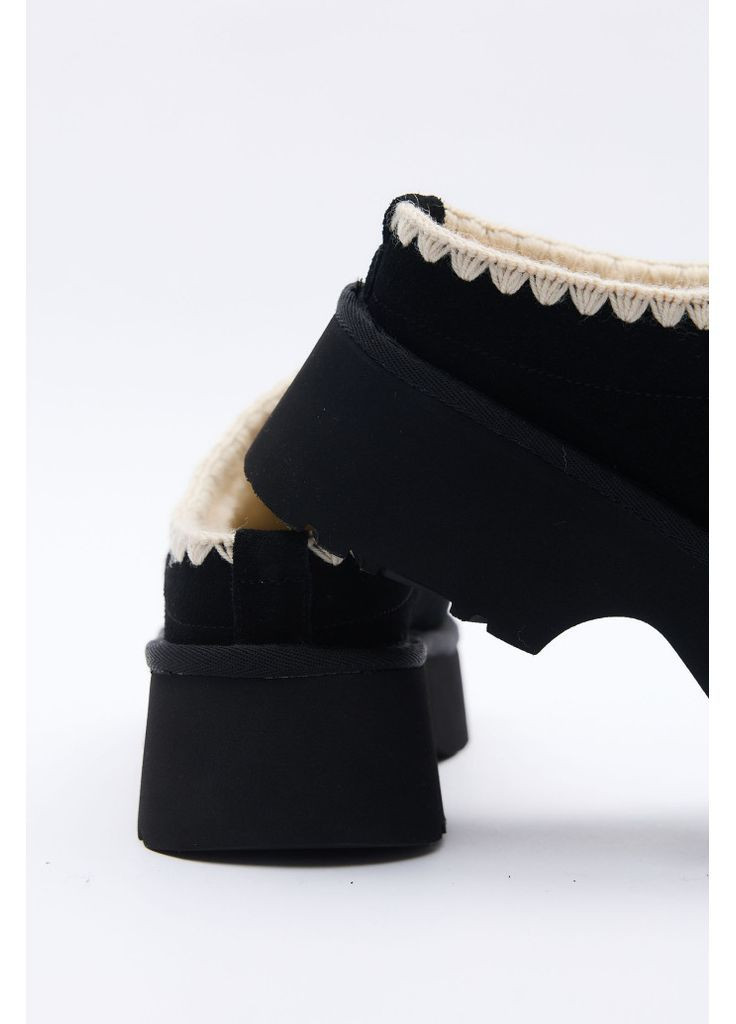 Черные сабо 201235 ALLSY на низком каблуке