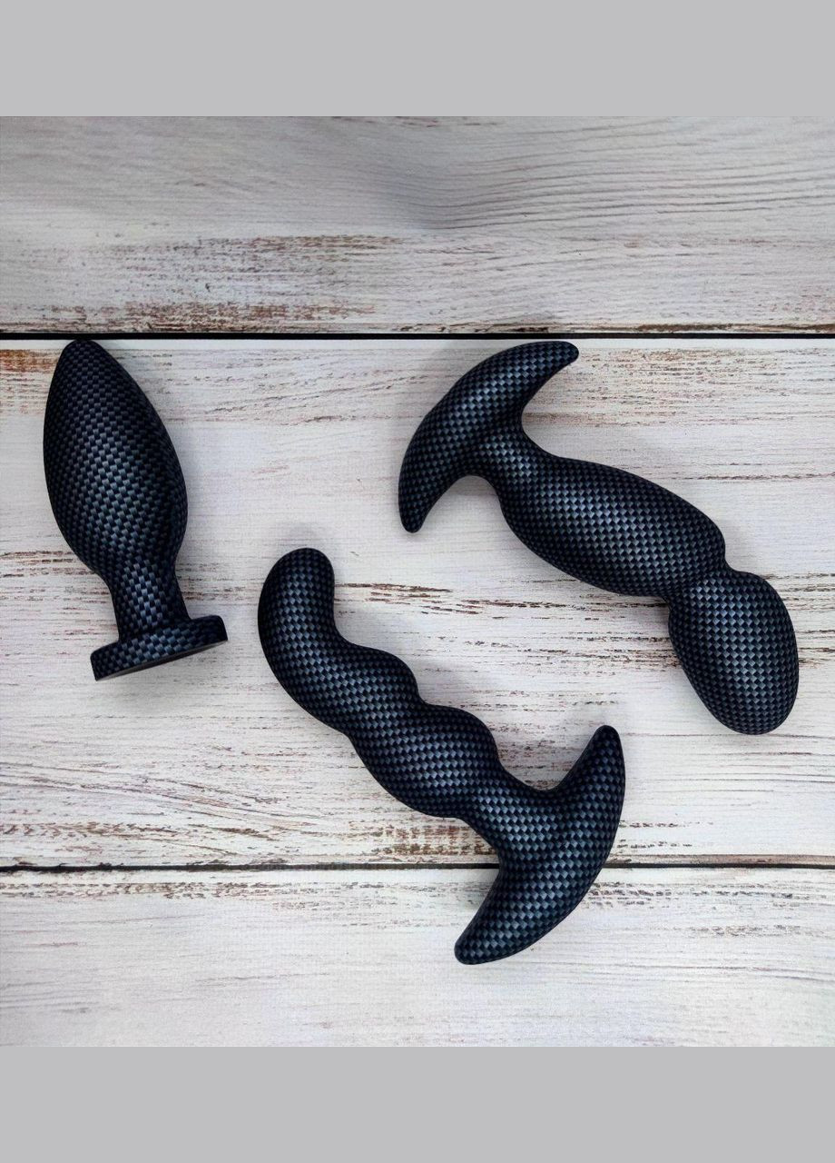 Анальна пробка з вібрацією 3-в-1 Spark Ignition PRV-02 у кольорі,,карбон,, Blush (303893732)