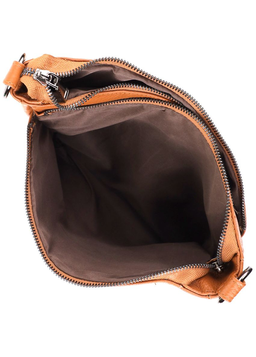 Женская сумка на два отделения из натуральной кожи 23012 Коричневый Vintage (359401631)