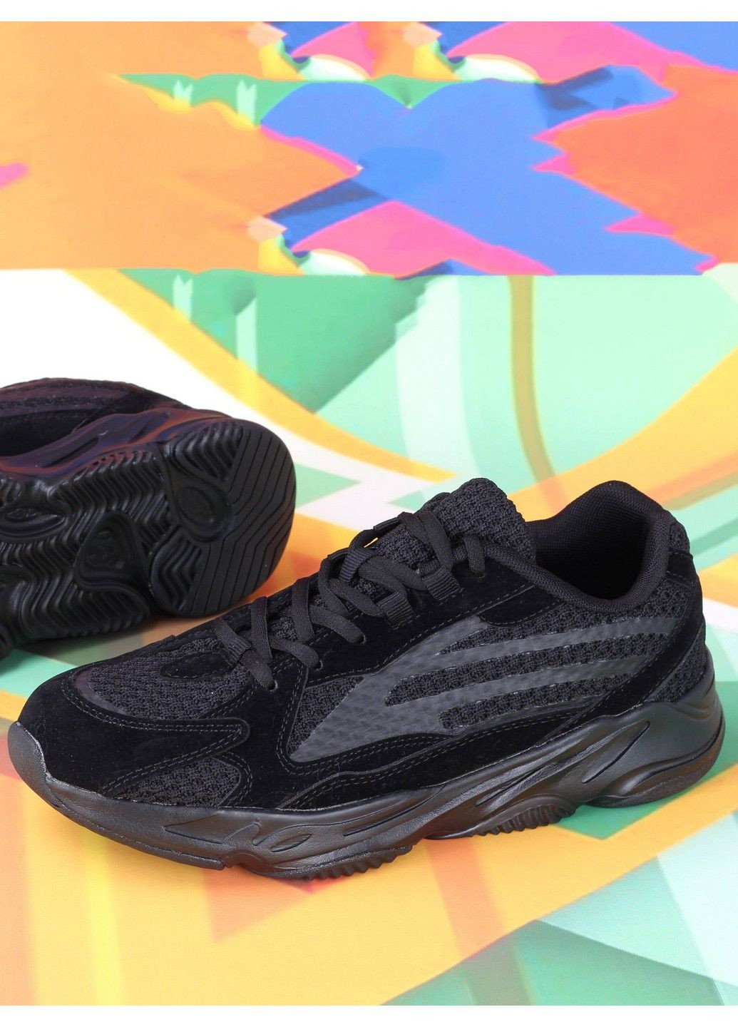 Черные всесезонные текстильные кроссовки pap6033-2 Navigator