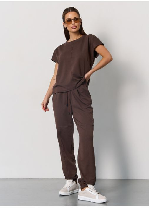 Трендовый брючный костюм с футболкой No Brand (355069490)