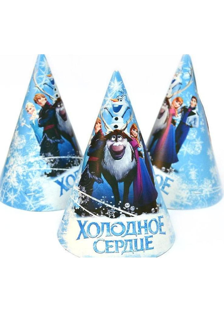 Колпак праздничный 15 см, "Холодное Сердце" No Brand (302313415)