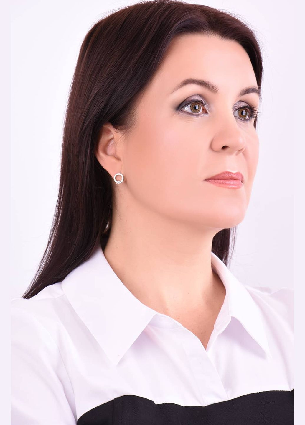 Серебряные серьги-гвоздики (40037) IRIJ (331016758)