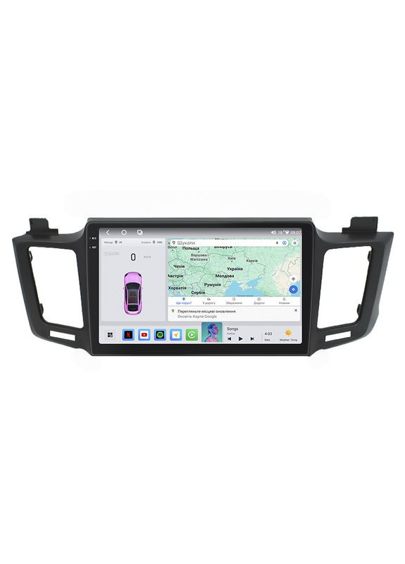 Штатна магнітола 10" для Toyota RAV4 IV (CA40) 2012-2015 4/64 QLED CarPlay 4G Wi-Fi GPS 360 Prime 6 шт. Lesko (336200261)