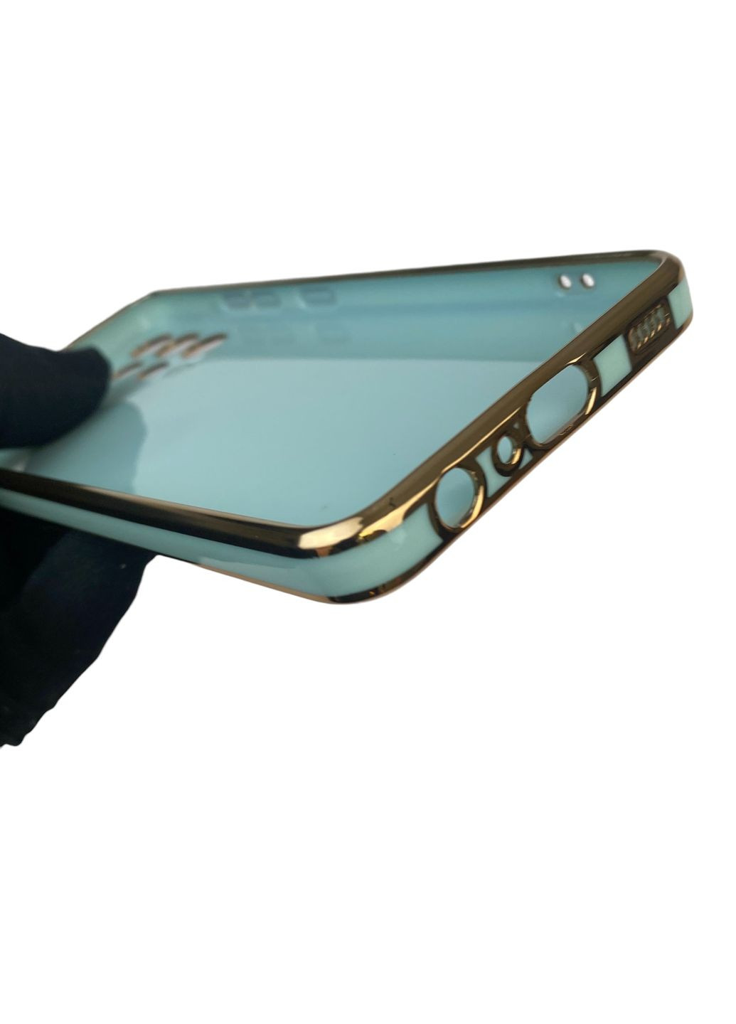 Чехол для Galaxy A32 4G SM-A325F с защитой камеры с золотой окантовкой на самсунг а32 бирюзовый gs1 Samsung (366233976)