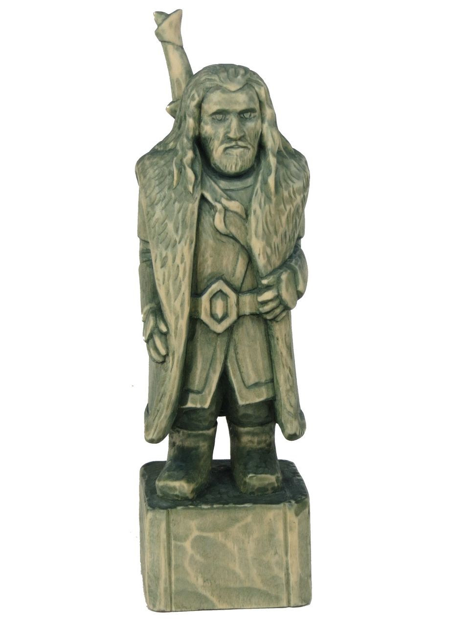 Дерев'яна фігурка ручної роботи гном Торін Дубощит з к/ф Хоббіт No Brand (361156779)