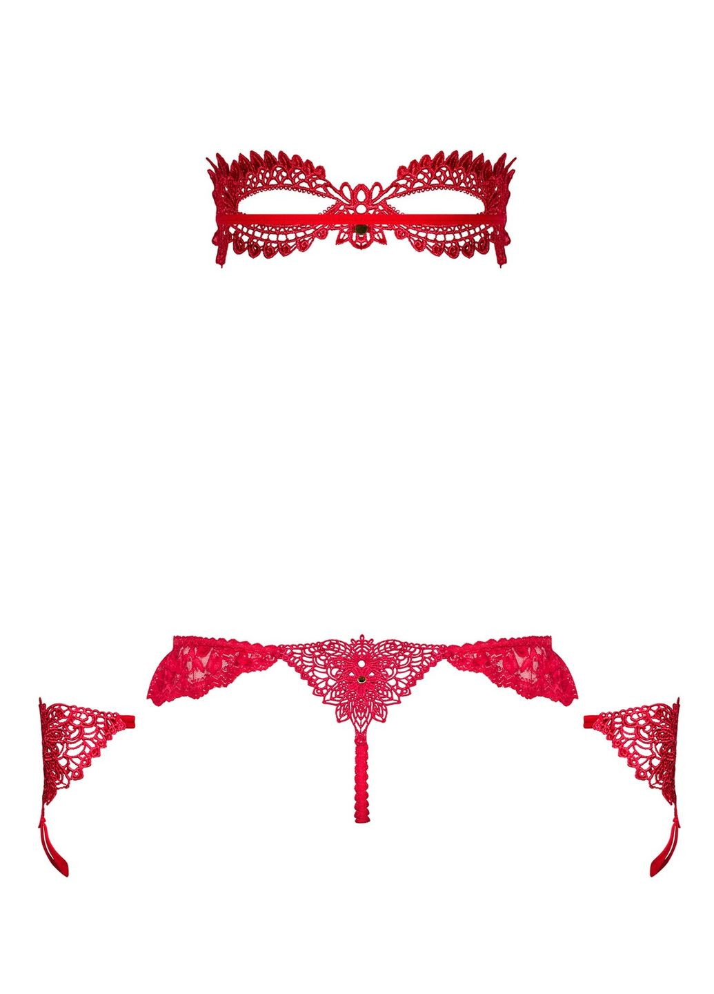 Набор маска+наручники+стринги Hetea, Obsessive (300372637)