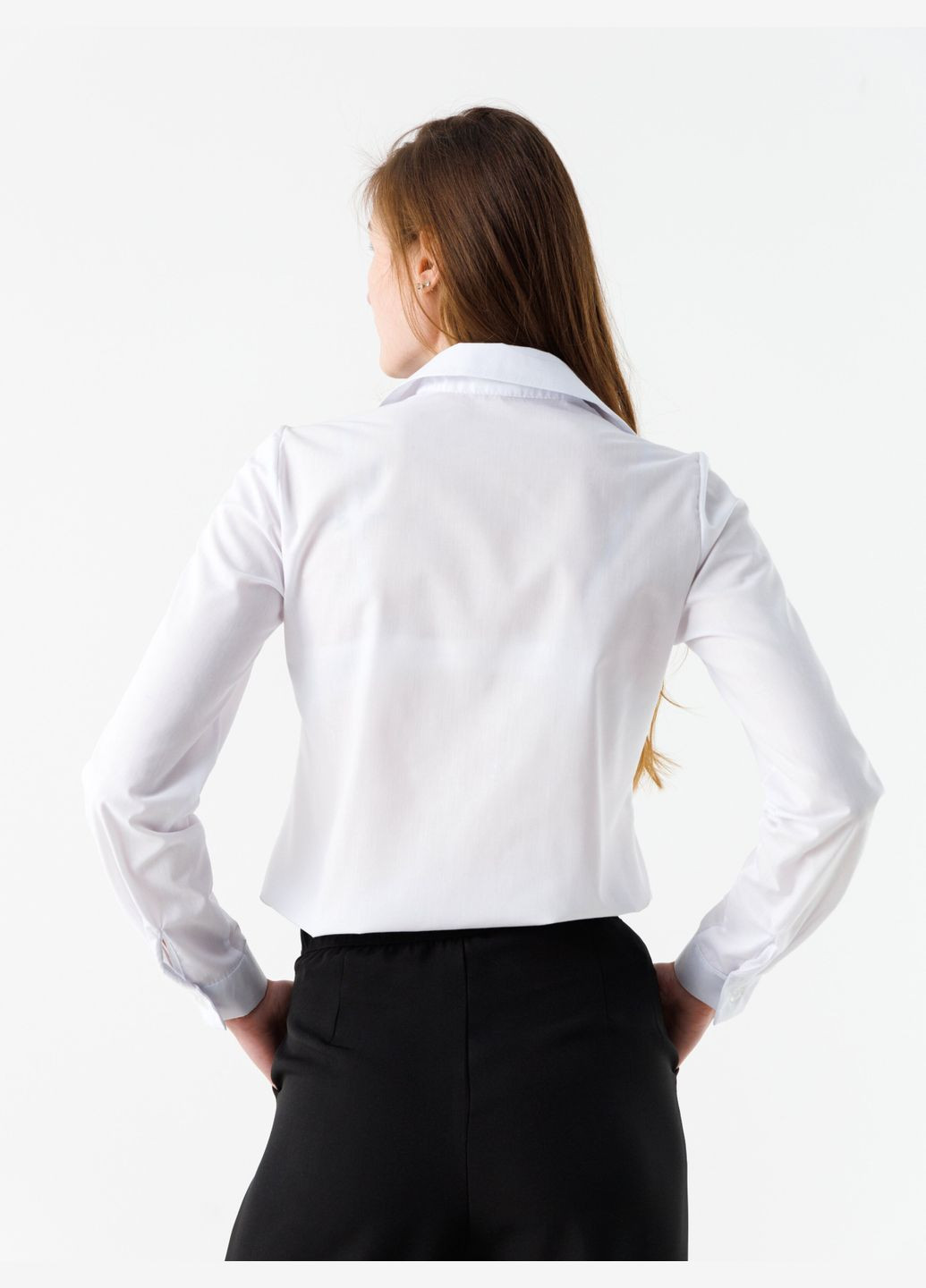 Белая повседневный рубашка No Brand