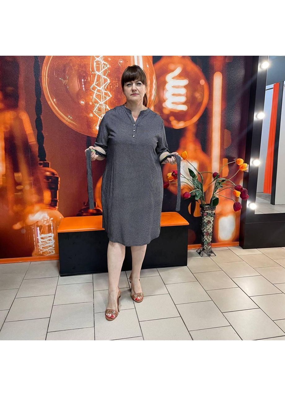 Черное платье j.london вискоза короткий рукав принт два кармана 42 черный J. London