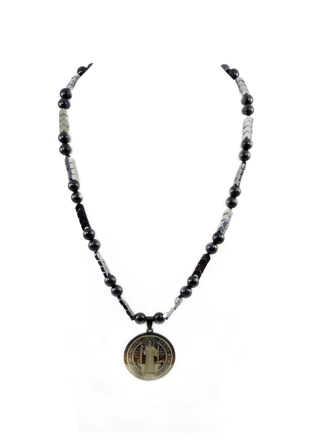 Намисто "Антіан" Шунгіт, Гематит Fursa fashion (322316333)