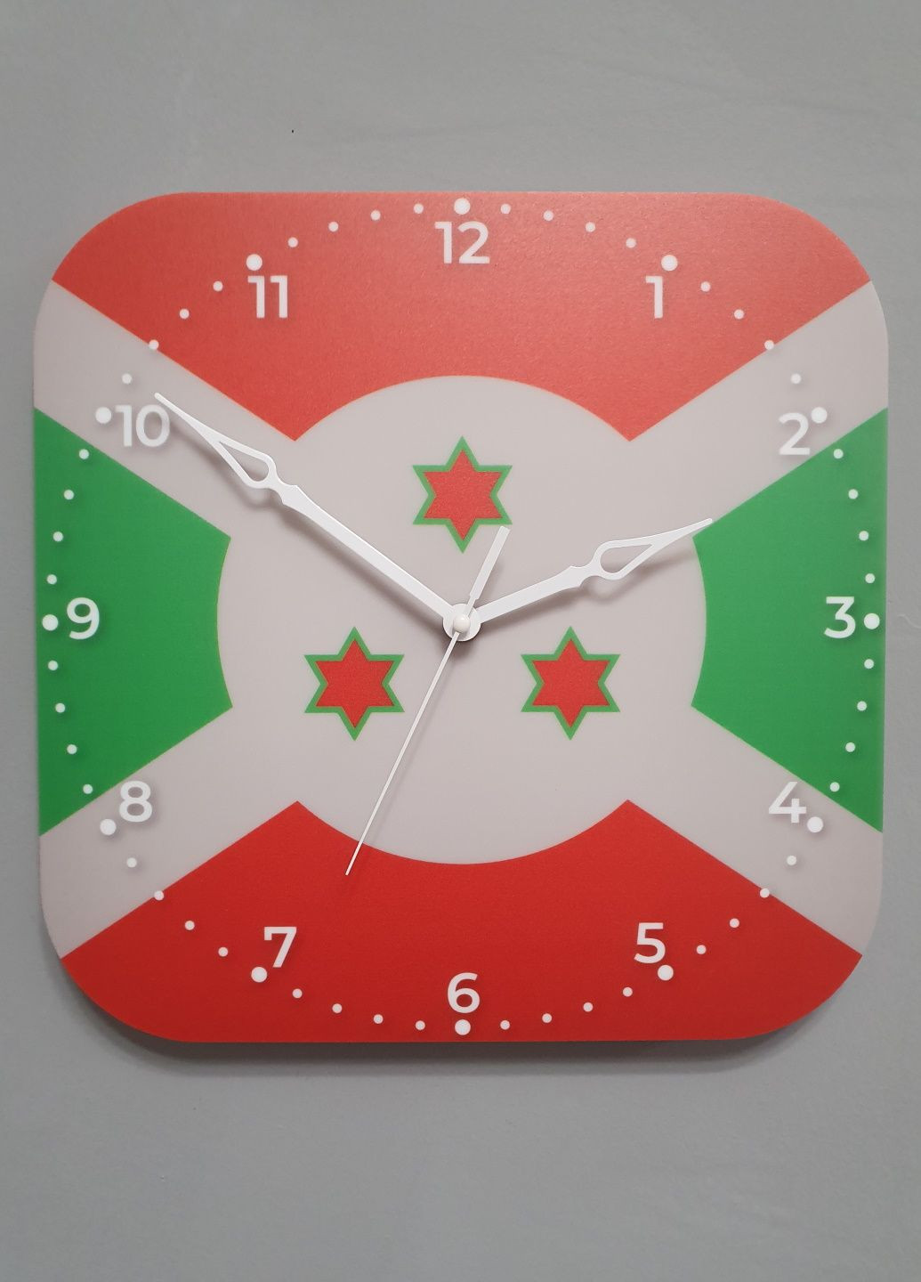 Годинник настінний прапор Бурунді No Brand (321973395)