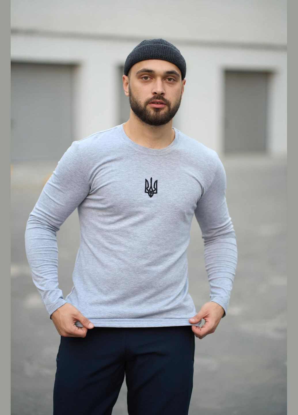 Лонгслів чоловічий "Pulse" Vakko сірий