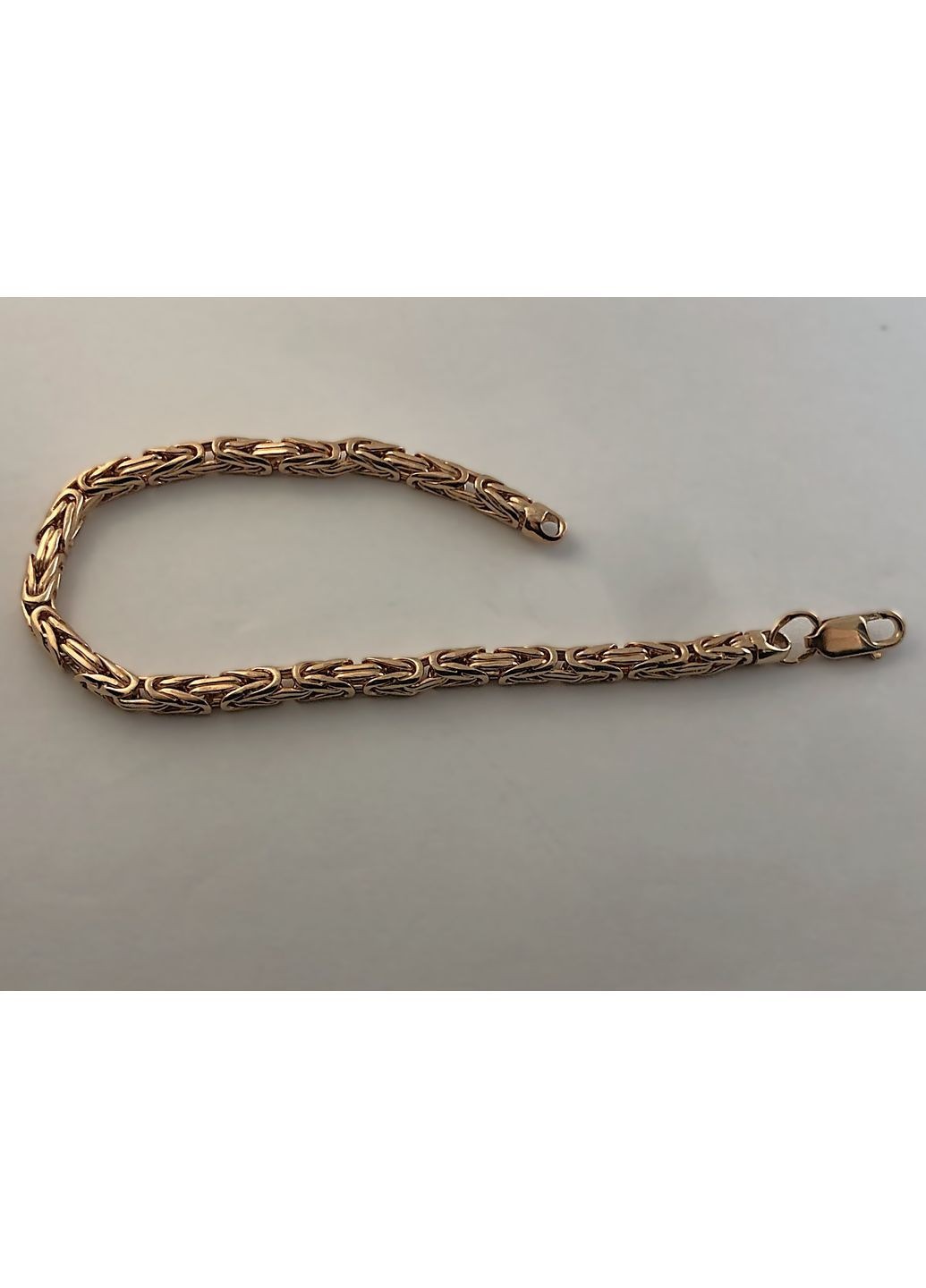 Позолочений чоловічий срібний браслет "Лисячий Хвіст"(Фокс, Візантія) DeLoS (364687949)