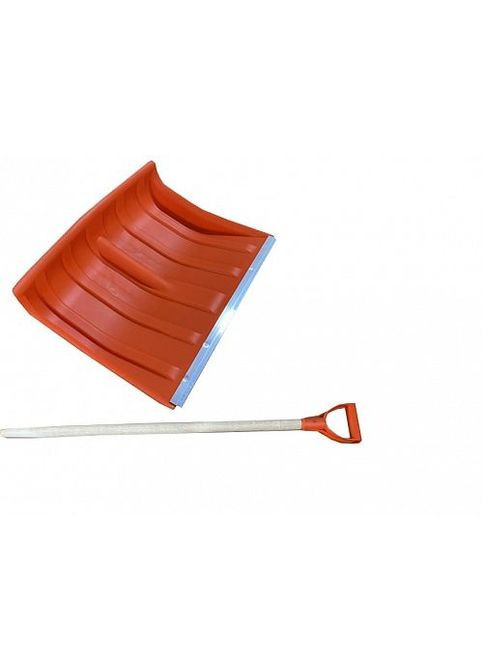 Лопата снегоуборочная пластиковая цветная + деревянный черенок, (Польша) ПТ-9304 RAMP (352750341)