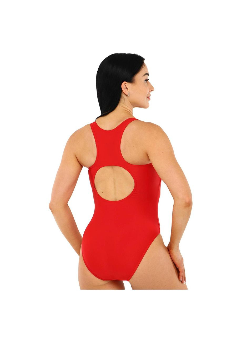 Червоний літній купальник для плавання злитий жіночий shark 901635-600 червоний Joma