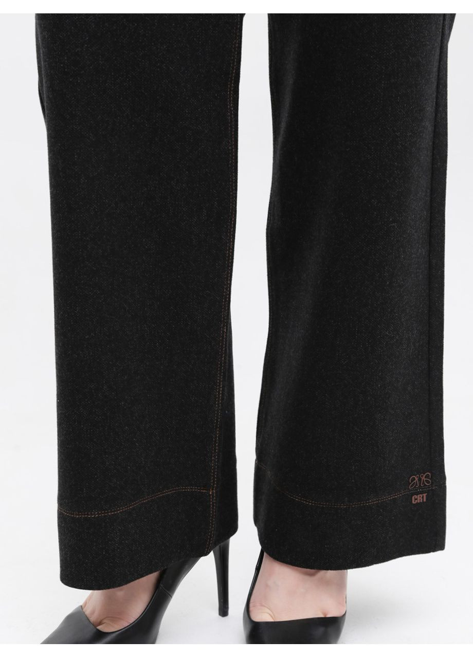 Штани жіночі чорні широкі теплі CARMITO Палаццо (369668882)